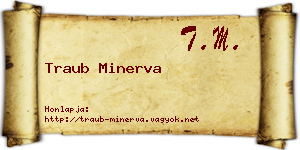 Traub Minerva névjegykártya